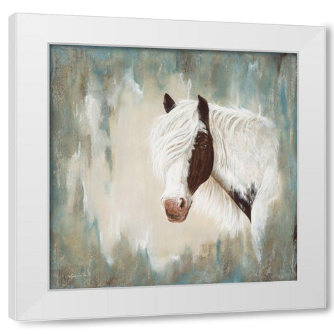 Whisper White Modern Wood Framed Art Print by Bawden, Angela