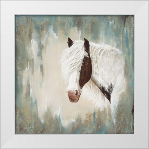 Whisper White Modern Wood Framed Art Print by Bawden, Angela