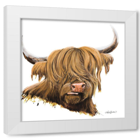Sassy Coo White Modern Wood Framed Art Print by Bawden, Angela