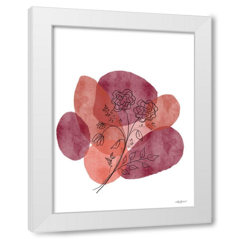 Bohemian Inked Botanicals White Modern Wood Framed Art Print by Bawden, Angela