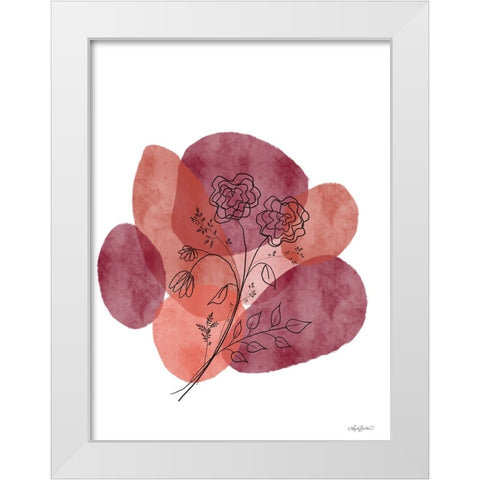 Bohemian Inked Botanicals White Modern Wood Framed Art Print by Bawden, Angela