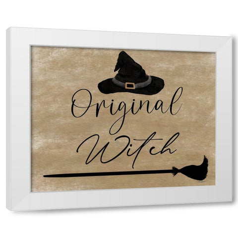 Original Witch White Modern Wood Framed Art Print by Bawden, Angela