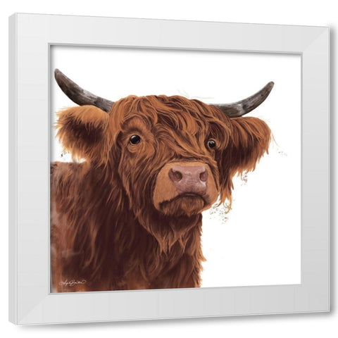 Rosie Coo White Modern Wood Framed Art Print by Bawden, Angela