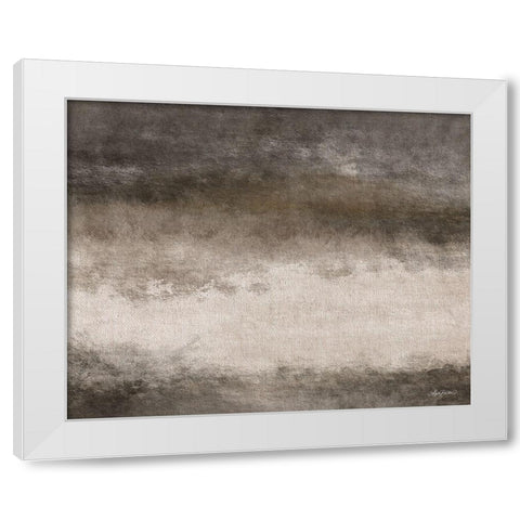 Mocha Java Abstract 2 White Modern Wood Framed Art Print by Bawden, Angela