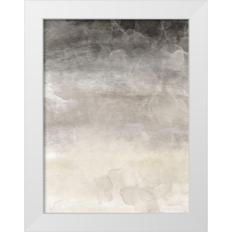 Hazy Gray Day White Modern Wood Framed Art Print by Bawden, Angela
