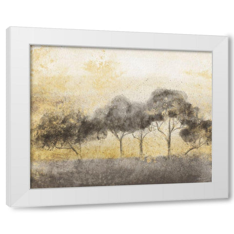 Afterglow 1 White Modern Wood Framed Art Print by Bawden, Angela