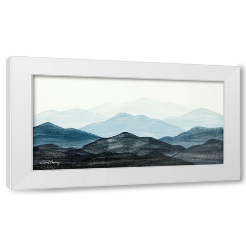 Blue Ridge Mountain Range I White Modern Wood Framed Art Print by Chavez, April