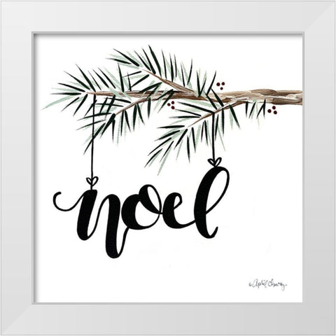Noel White Modern Wood Framed Art Print by Chavez, April