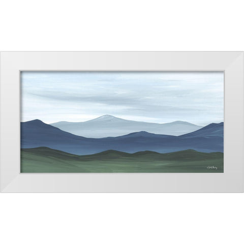 Storm Over the Mountains White Modern Wood Framed Art Print by Chavez, April