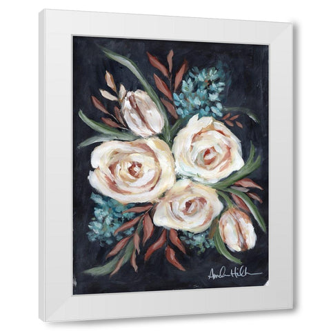 A Whisper of Blue White Modern Wood Framed Art Print by Hilburn, Amanda