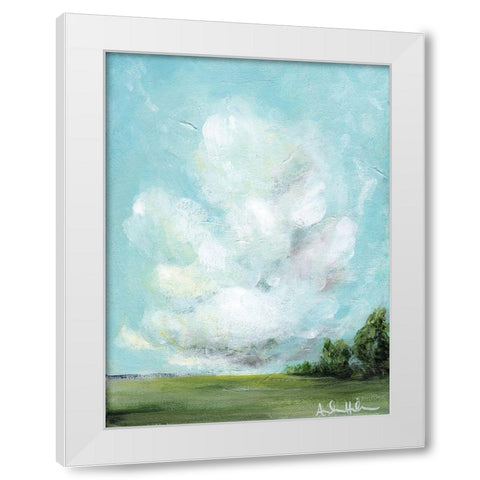 Day Dreaming White Modern Wood Framed Art Print by Hilburn, Amanda