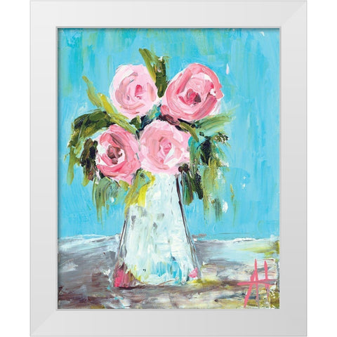 The Smell of Summertime White Modern Wood Framed Art Print by Hilburn, Amanda