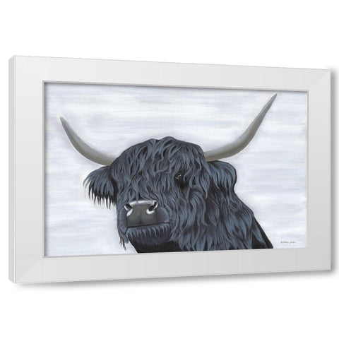 Samson White Modern Wood Framed Art Print by Justice, Ashley