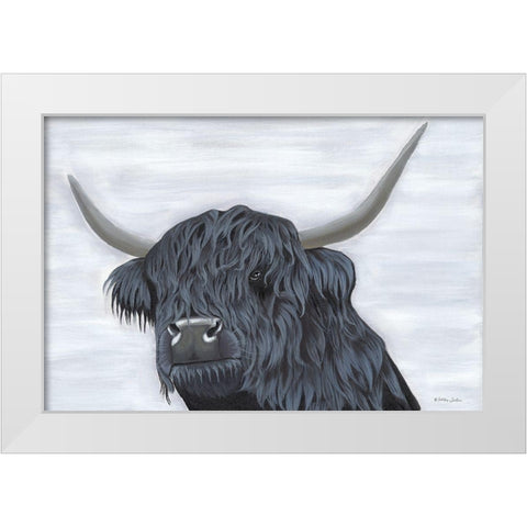 Samson White Modern Wood Framed Art Print by Justice, Ashley