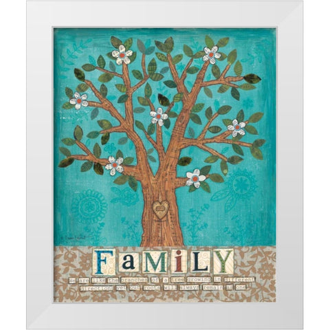 Home White Modern Wood Framed Art Print by Lapoint, Annie