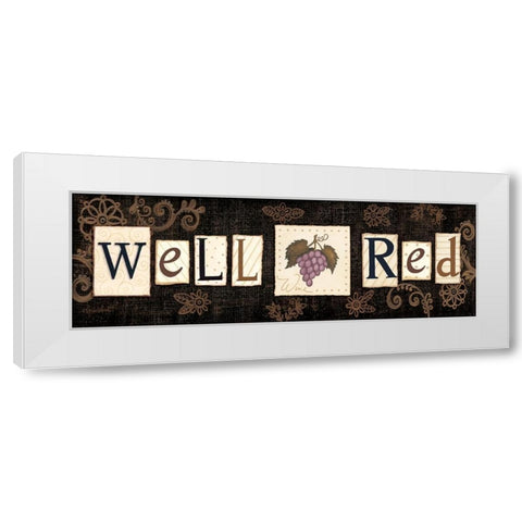 Well Red White Modern Wood Framed Art Print by LaPoint, Annie