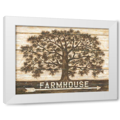 Farmhouse Oak White Modern Wood Framed Art Print by LaPoint, Annie