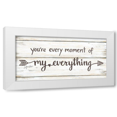 My Everything White Modern Wood Framed Art Print by LaPoint, Annie