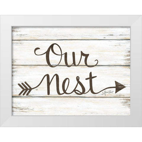 Our Nest White Modern Wood Framed Art Print by LaPoint, Annie