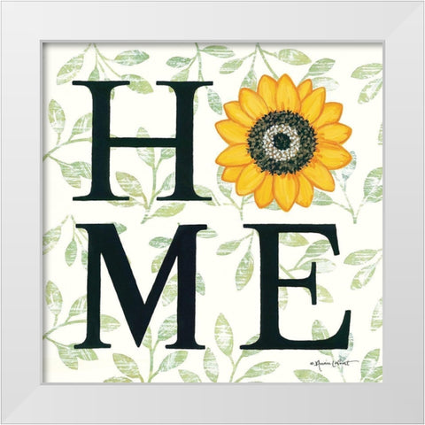 Home White Modern Wood Framed Art Print by LaPoint, Annie
