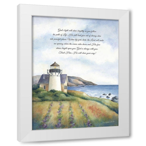 Gods Light White Modern Wood Framed Art Print by LaPoint, Annie
