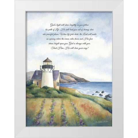 Gods Light White Modern Wood Framed Art Print by LaPoint, Annie