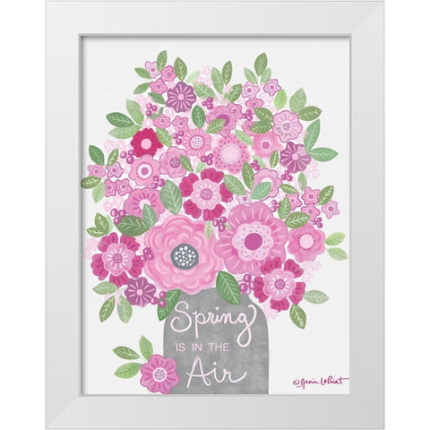 Spring is in the Air White Modern Wood Framed Art Print by LaPoint, Annie