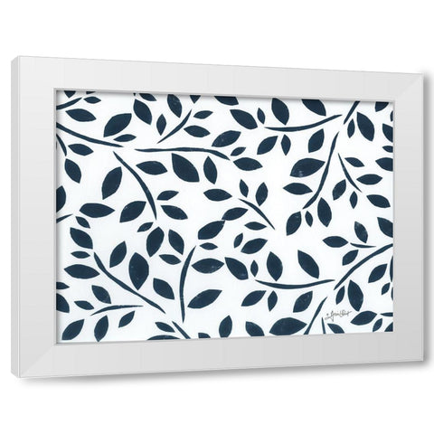 Black And Gray #4 White Modern Wood Framed Art Print by LaPoint, Annie