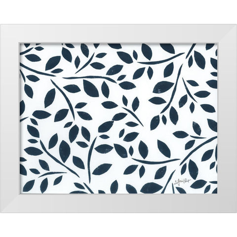 Black And Gray #4 White Modern Wood Framed Art Print by LaPoint, Annie