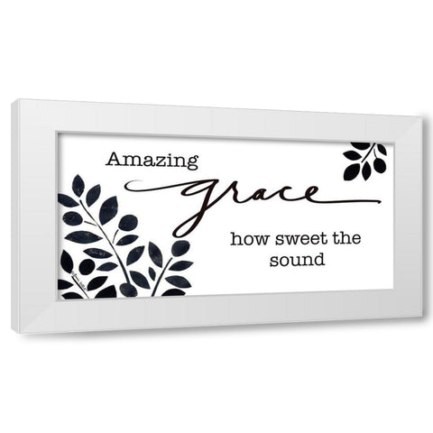 Amazing Grace White Modern Wood Framed Art Print by LaPoint, Annie