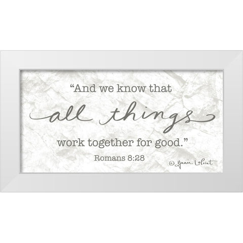 All Things White Modern Wood Framed Art Print by LaPoint, Annie