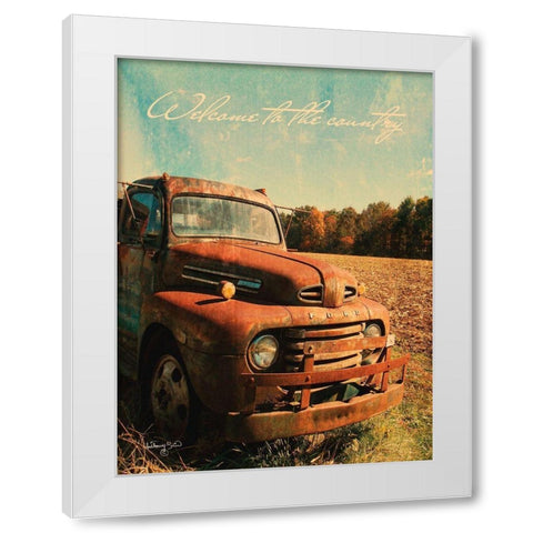 Welcome to the Country White Modern Wood Framed Art Print by Smith, Anthony
