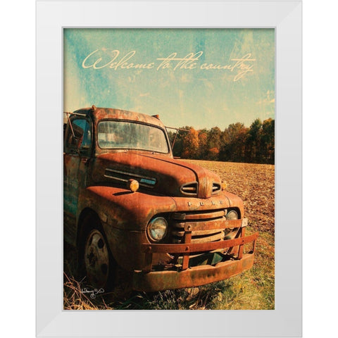 Welcome to the Country White Modern Wood Framed Art Print by Smith, Anthony