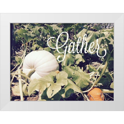 Gather White Modern Wood Framed Art Print by Smith, Anthony
