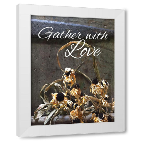 Gather with Love White Modern Wood Framed Art Print by Smith, Anthony