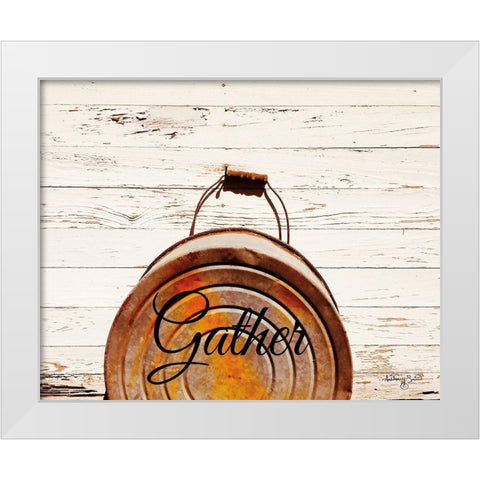 Gather White Modern Wood Framed Art Print by Smith, Anthony
