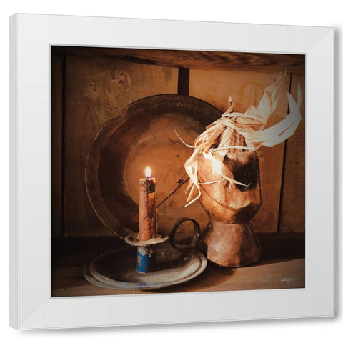 Simply Country White Modern Wood Framed Art Print by Smith, Anthony