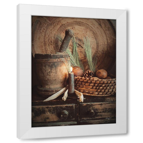 The Simpler Thyme White Modern Wood Framed Art Print by Smith, Anthony