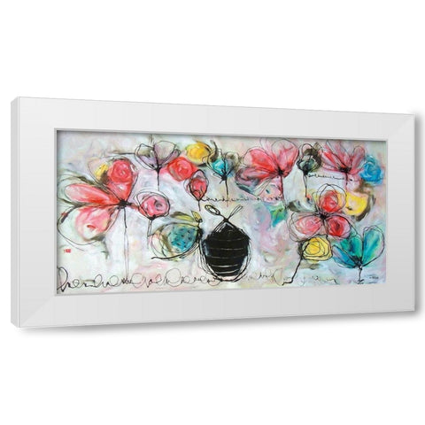 Maternity White Modern Wood Framed Art Print by Rodridgue, Annie