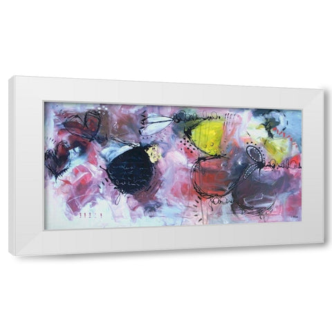 Dance Without You White Modern Wood Framed Art Print by Rodridgue, Annie