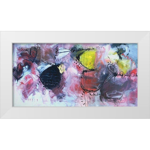 Dance Without You White Modern Wood Framed Art Print by Rodridgue, Annie