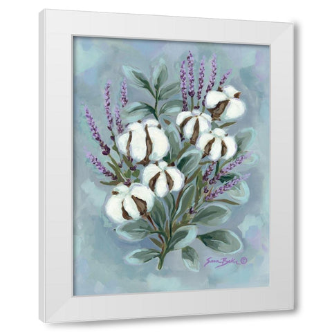 Lavender in the Light I White Modern Wood Framed Art Print by Baker, Sara