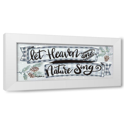 Heaven and Nature   White Modern Wood Framed Art Print by Baker, Sara