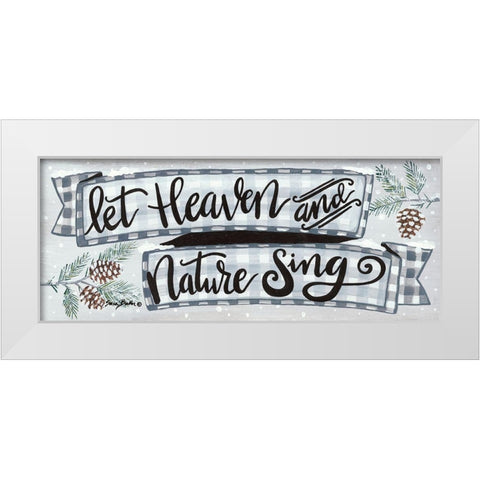 Heaven and Nature   White Modern Wood Framed Art Print by Baker, Sara