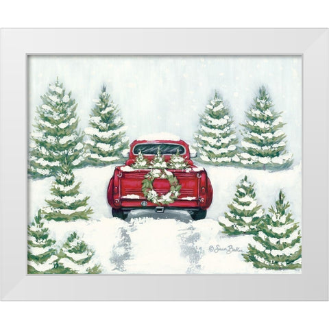 Tree Farm Tradition II  White Modern Wood Framed Art Print by Baker, Sara