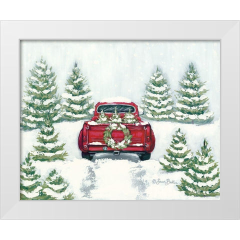 Tree Farm Tradition II White Modern Wood Framed Art Print by Baker, Sara