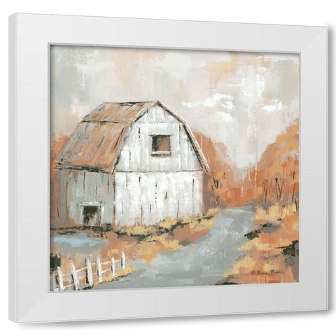 When Summer Slips Away White Modern Wood Framed Art Print by Ebert, Roey