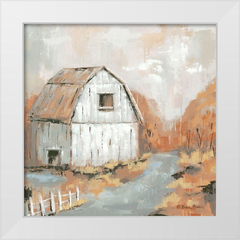 When Summer Slips Away White Modern Wood Framed Art Print by Ebert, Roey