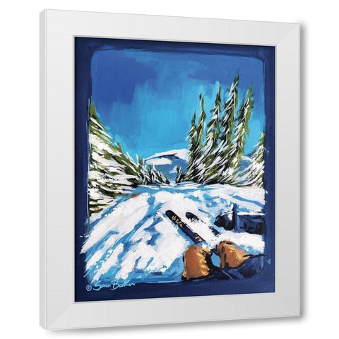 The Rush White Modern Wood Framed Art Print by Baker, Sara