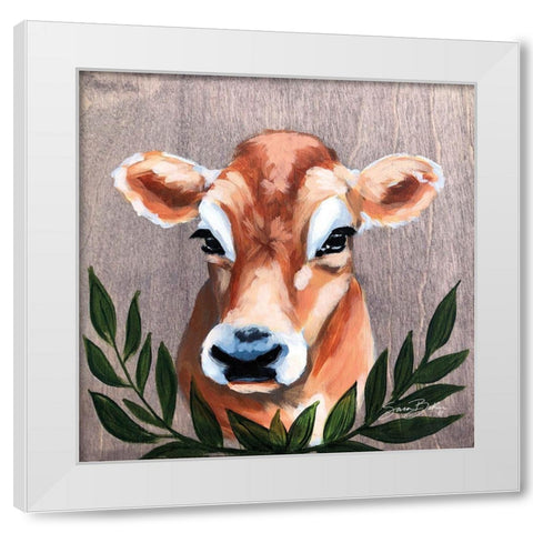 Bessie White Modern Wood Framed Art Print by Baker, Sara